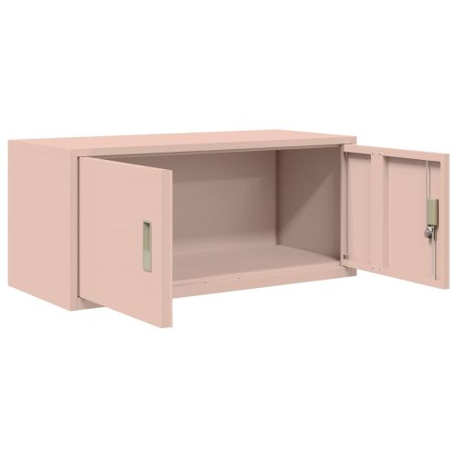 Шкаф за съхранение Розово 90 x 40 x 40 см Стомана