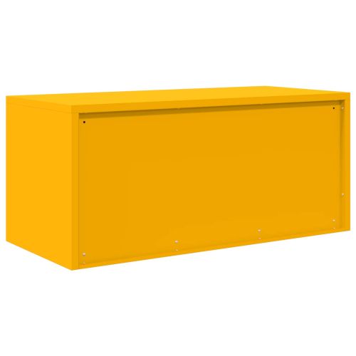 Шкаф за съхранение Горчично жълто 90 x 40 x 40 см Стомана
