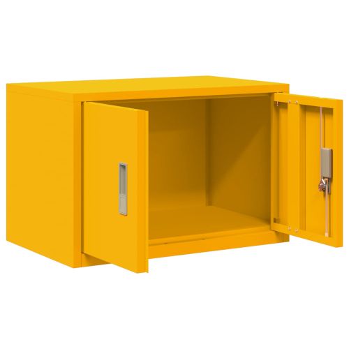 Шкаф за съхранение Горчично жълто 60 x 40 x 40 см Стомана