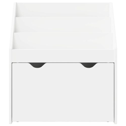 Детска рафт за книги Бяло 60 x 29,5 x 69 см Инженерно дърво