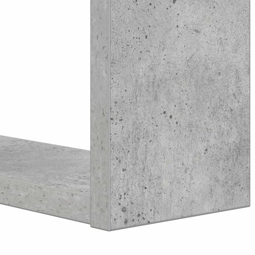 Рафт за книги Циментено сиво 52 x 25 x 71,5 см Инженерно дърво