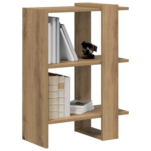 Рафт за книги 2 нива 52 x 25 x 71,5 см Инженерна дървесина Дъб