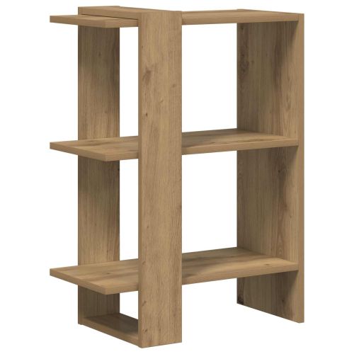 Рафт за книги 2 нива 52 x 25 x 71,5 см Инженерна дървесина Дъб