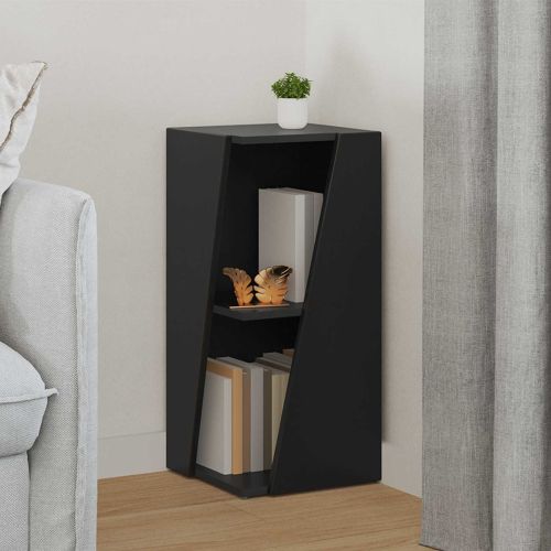 Странична рафт Черно 33 x 32 x 70,5 см Инженерно дърво