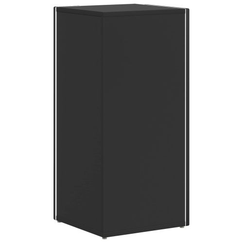 Странична рафт 33 x 32 x 70,5 см Инженерна дървесина Черно