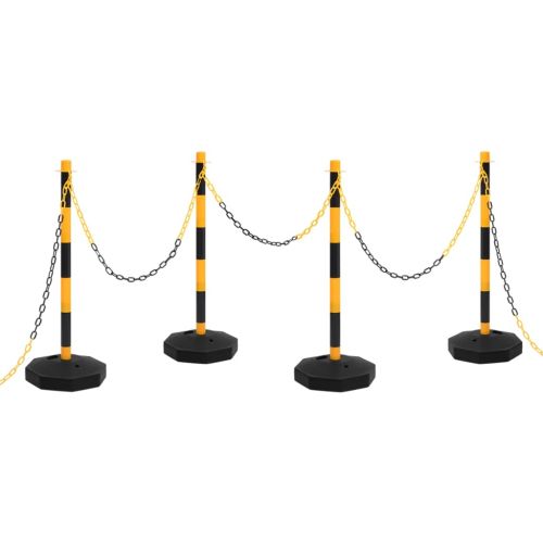 Комплект сигнални колчета с 10 м пластмасова верига