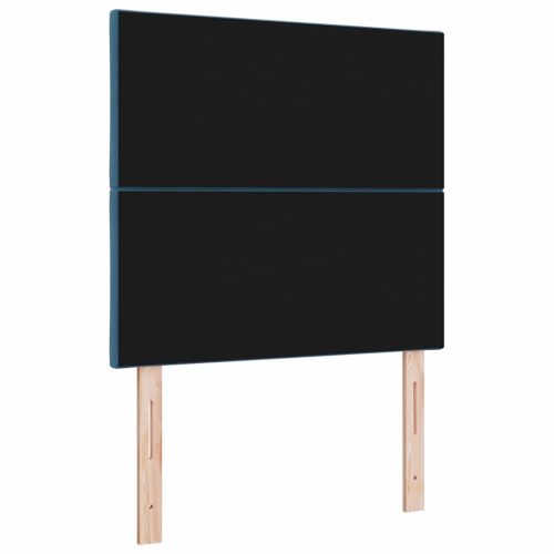 Облегалка за глава Тъмен син 90 cm Кадифе