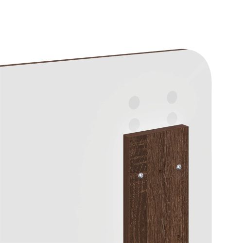 Облегалка за глава Кафяв дъб 135 cm Инженерно дърво