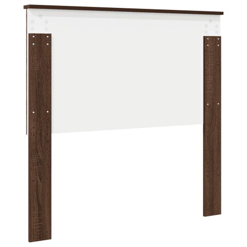 Облегалка за глава с таблото Кафяв дъб 100 cm Инженерно дърво