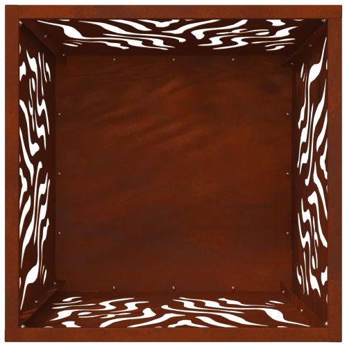 Огнище Кафяво 40 x 40 x 40 cm Патинираща стомана