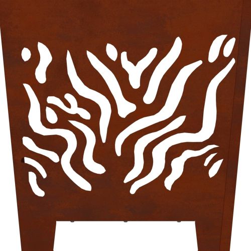 Огнище Кафяво 40 x 40 x 40 cm Патинираща стомана