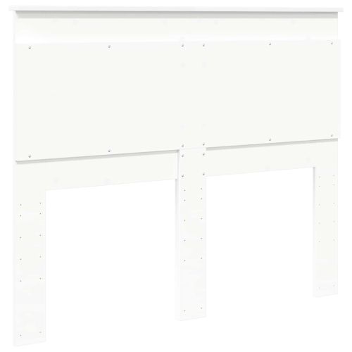 Облегалка за глава с таблото Бяло 120 cm Инженерно дърво