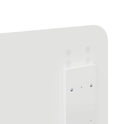 Облегалка за глава Бяло 135 cm Инженерно дърво