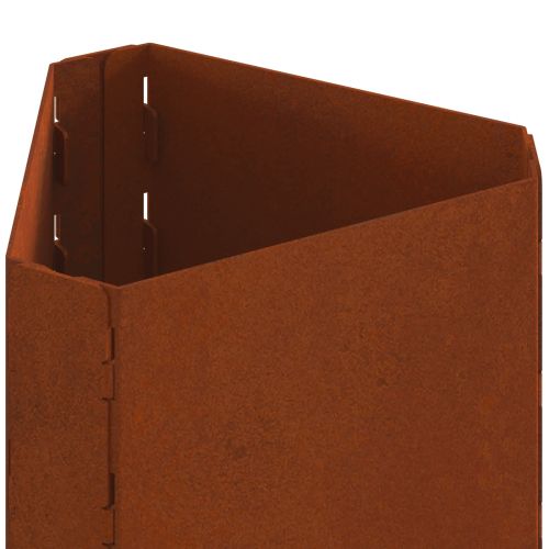 Огнище Кафяво 50 x 43 x 52 см Патинираща стомана
