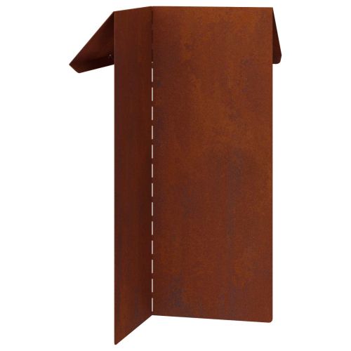 Оградка за охлюви Ръждясало 13,5 x 13,5 x 25 см