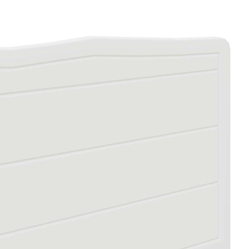 Облегалка за глава Гланц бяло 180 cm Инженерно дърво