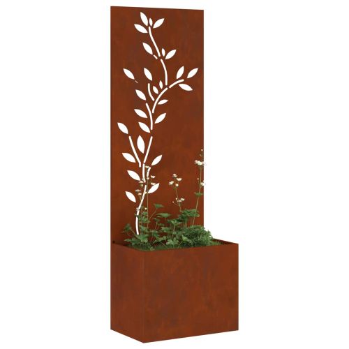 Екран за градинска неприкосновеност Ръждясало 50 x 140 cm