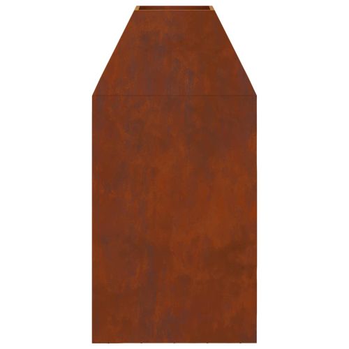 Котел за огън Ръждясало 50 x 50 x 100 cm Кортенова стомана