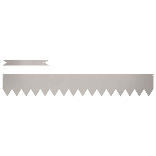 Ограда за трева 10 pcs Кафяво 100 x 0.05 x 20 см