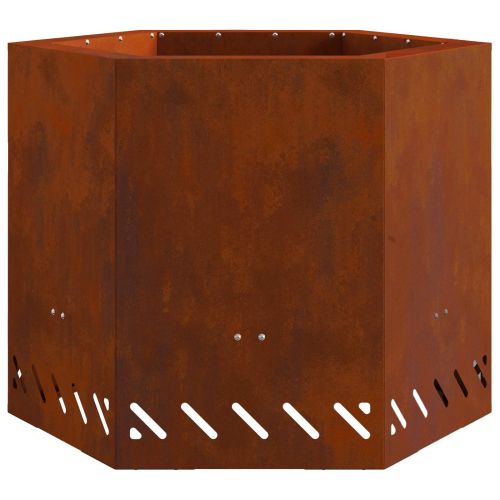 Бездимна огнище Ръждясало 58 x 58 x 51 см Кортенова стомана
