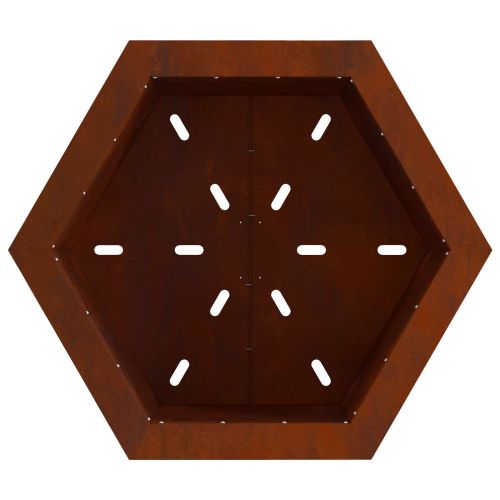 Бездимна огнище Ръждясало 58 x 58 x 51 см Кортенова стомана