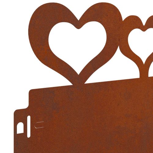 Ограничители за тревни площи 10 pcs Ръждясало