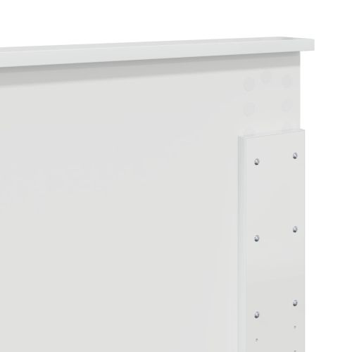 Облегалка за глава Гланц бяло 160 cm Инженерно дърво