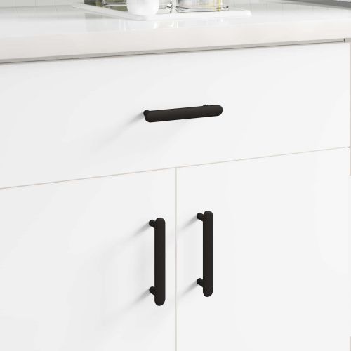 Дръжка за шкаф 12 pcs Черно 121 x 16.6 x 28.3 мм Желязо