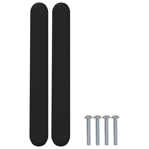 Дръжка за шкаф 12 pcs Черно 121 x 16.6 x 28.3 мм Желязо