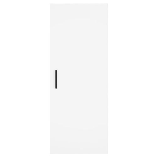 Висок шкаф, бял, 34,5x34x180 см, инженерно дърво