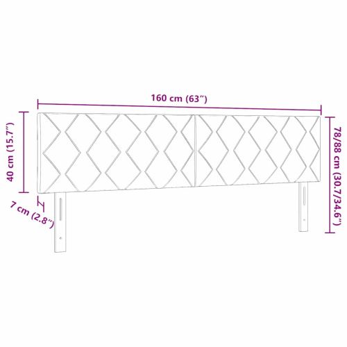 LED глава Сив 160 cm текстил