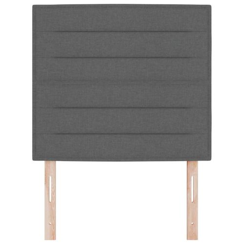 LED глава с LED ленти с таблото Тъмен сив 100 cm текстил
