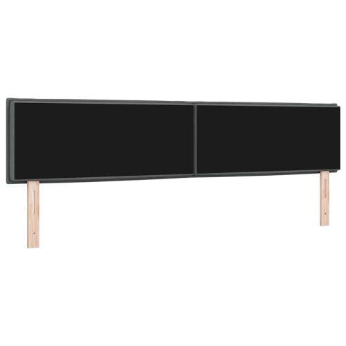 Облегалка за глава Тъмен сив 200 cm текстил