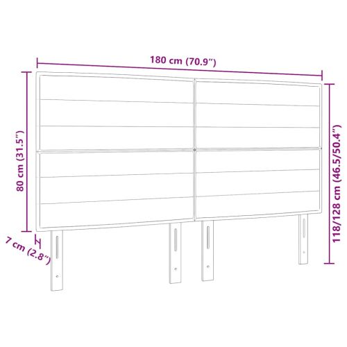 LED глава с LED ленти с таблото Синьо 180 cm текстил