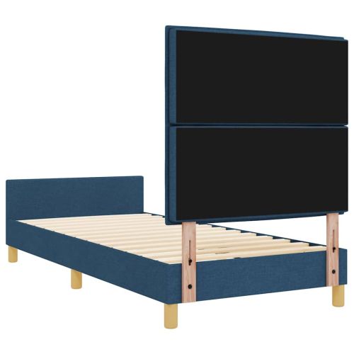 Рамка за легло с таблото Синьо 90 x 190 cm текстил