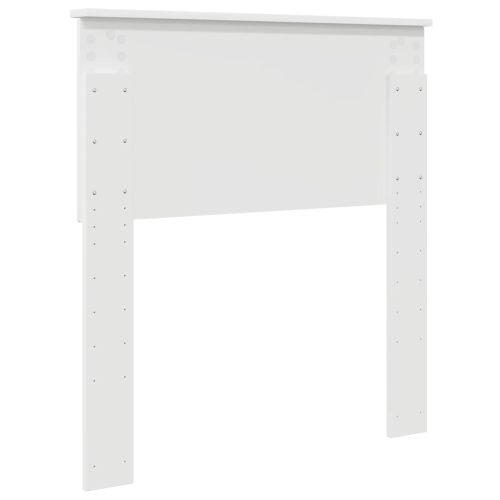 Облегалка за глава Бяло 80 cm Инженерно дърво