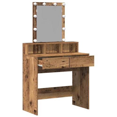 Тоалетна маса Старо дърво 80 x 41 x 144.5 см Инженерно дърво
