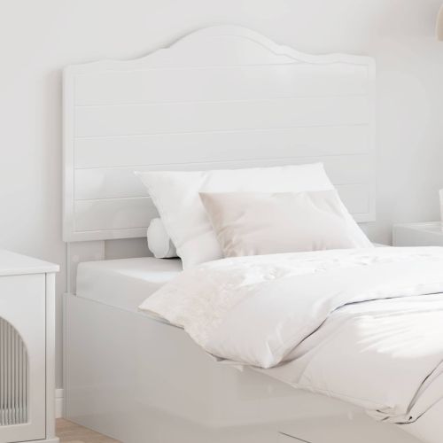 Облегалка за глава Гланц бяло 80 cm Инженерно дърво