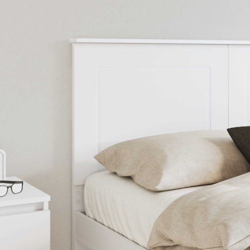 Облегалка за глава Бял 100 cm Инженерен дървен материал