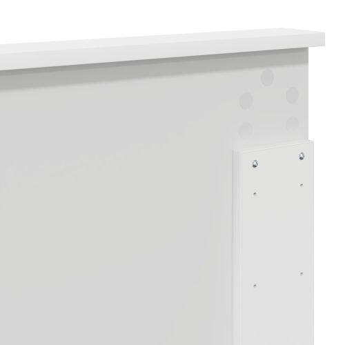 Облегалка за глава Бял Инженерен дървен материал