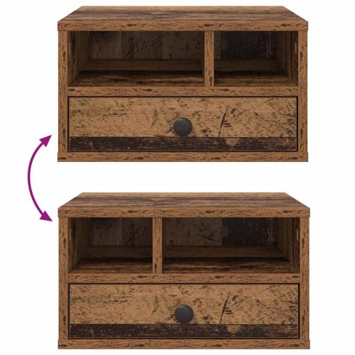 Стойка за принтер Старо дърво 40 x 32 x 24 см Инженерно дърво