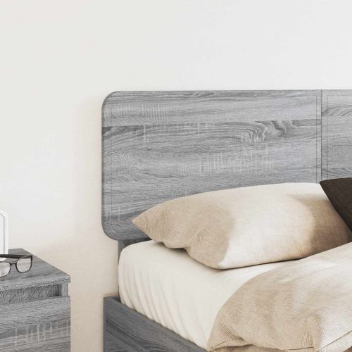 Облегалка за глава Сив Сонома 150 cm Инженерно дърво