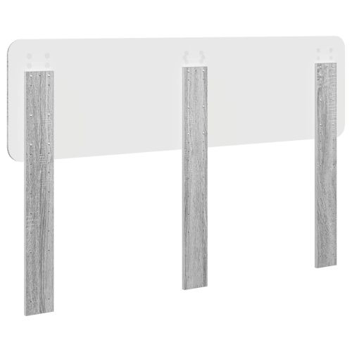 Облегалка за глава Сив Сонома 150 cm Инженерно дърво