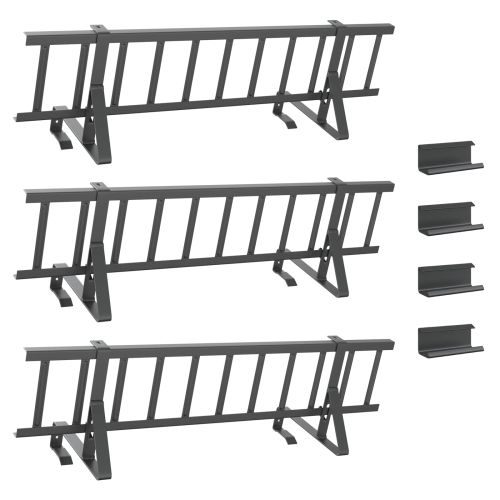 Снегозадържател за покрив Антрацит 300 x 29,5 x 34,5 см Стомана