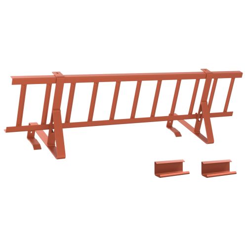 Снегозадържател за покрив Червено 800 x 29,5 x 34,5 см Стомана