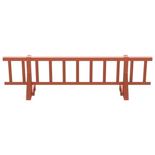 Снегозадържател за покрив Червено 800 x 29,5 x 34,5 см Стомана