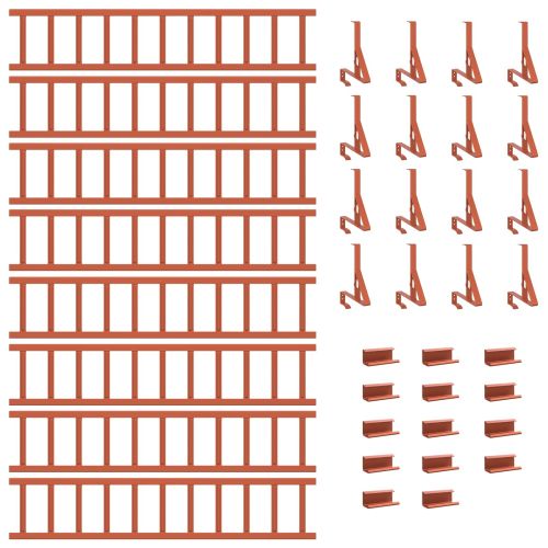 Снегозадържател за покрив Червено 800 x 29,5 x 34,5 см Стомана