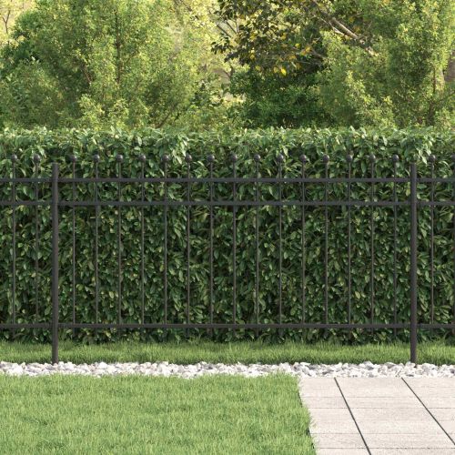 Кръгова ограда Tilburg Черно 200 x 150 cm