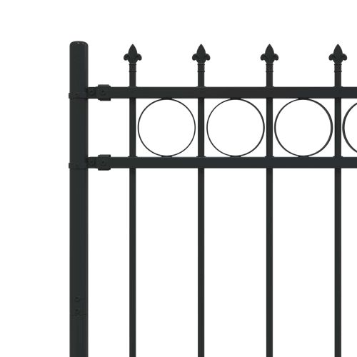 Ограда с Spike пръстен Horst Черно 200 x 150 cm