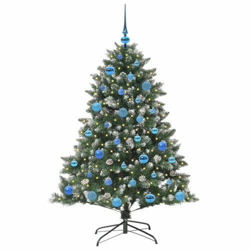 С изкуствено коледно дърво с 150 LED светодиода Зелен 150 cm